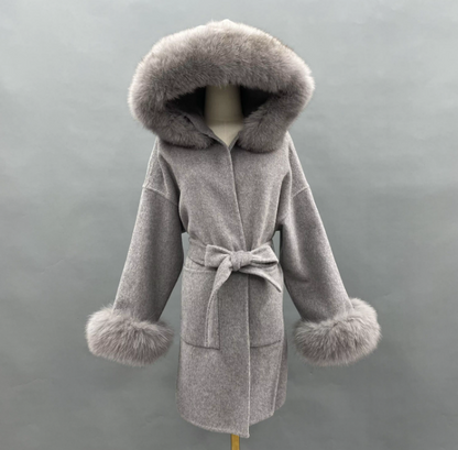 Astrid kashmir coat Grey