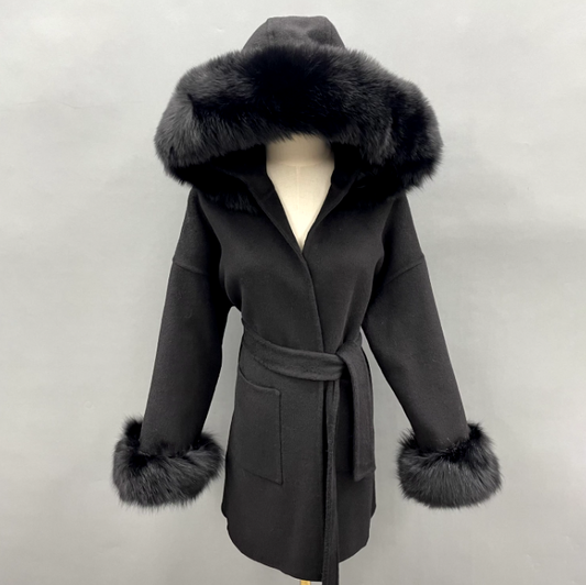 Astrid kashmir coat Black