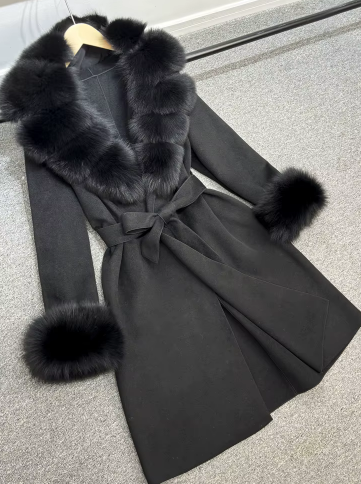 Anda Fur Coat Full Black