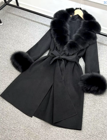 Anda Fur Coat Full Black