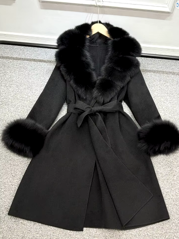 Anda Fur Coat Full Black